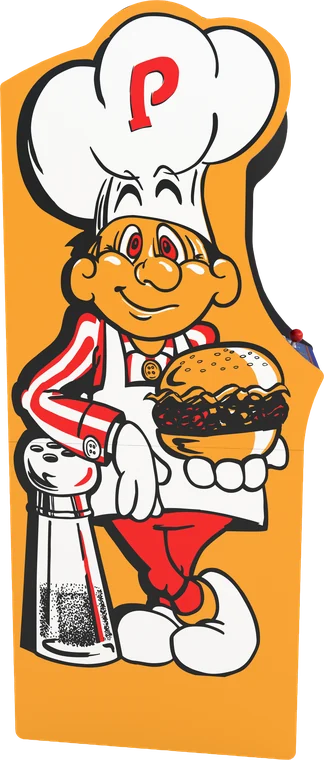 BurgerTime XT from the side, Peter Pepper side art