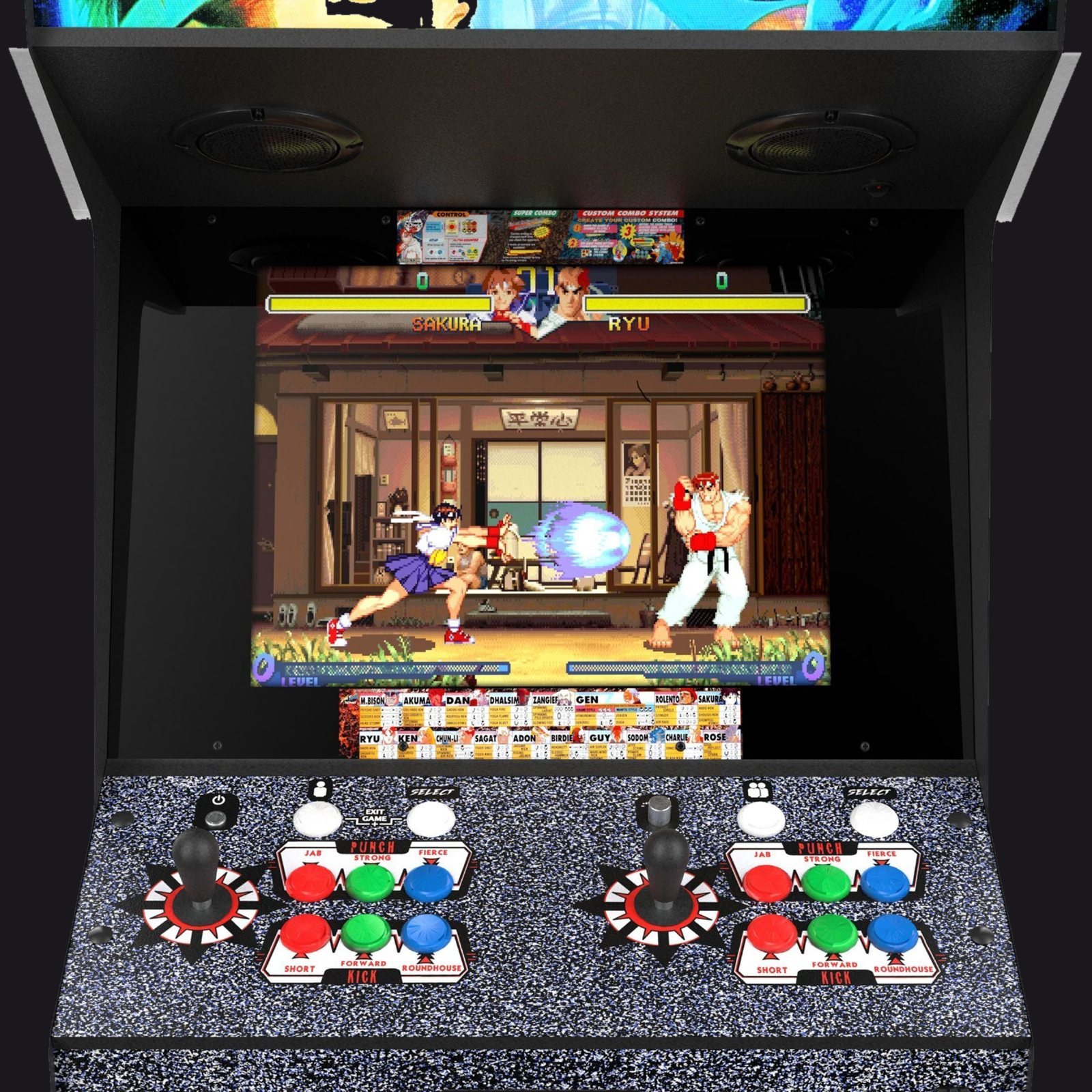 Street Fighter Alpha 2 XT screen and control panel